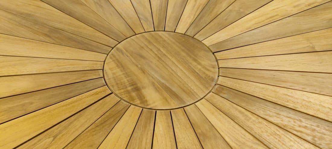 Ronde Teakhouten Tuintafel