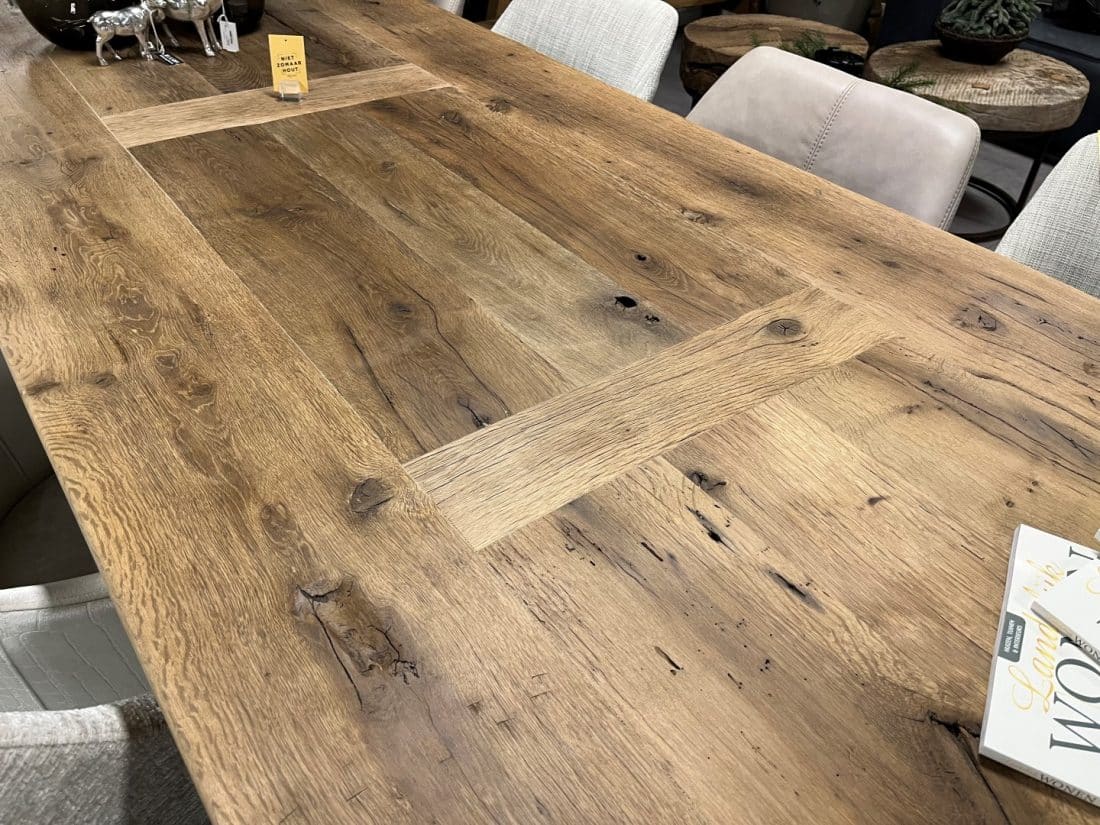 Unieke Oud Eiken Kloostertafel 4 Meter