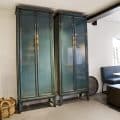 Hoge Kast Petrol Blauw Hoge Kast Petrol Blauw