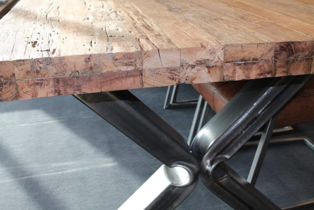 Teakhouten Tafel Crazylegs