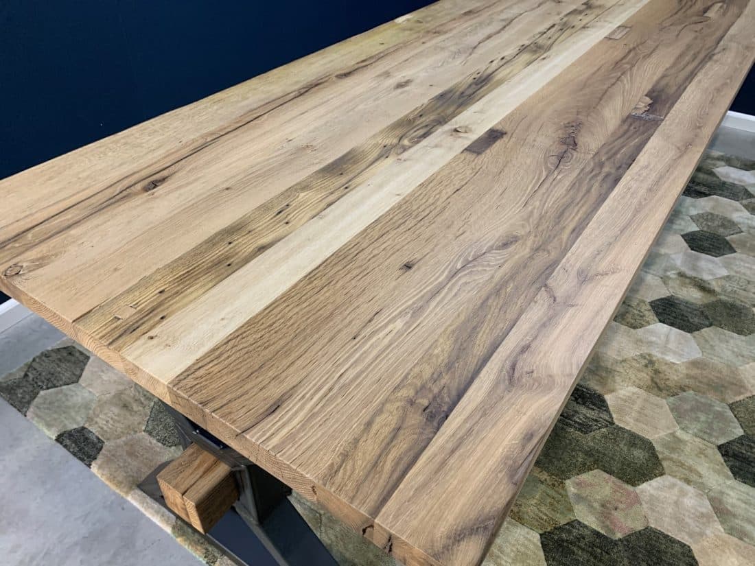 Robuuste Kloostertafel Oud Eiken