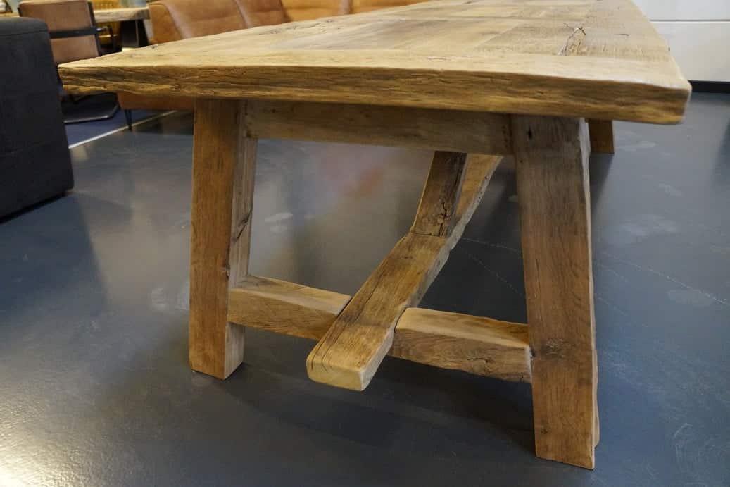 Antiek Oud Eiken Kloostertafel