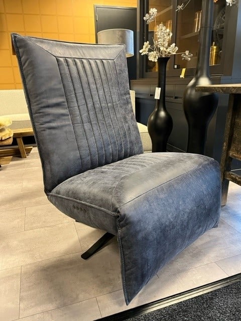 Luxe Relax Fauteuil Denim Op Accu