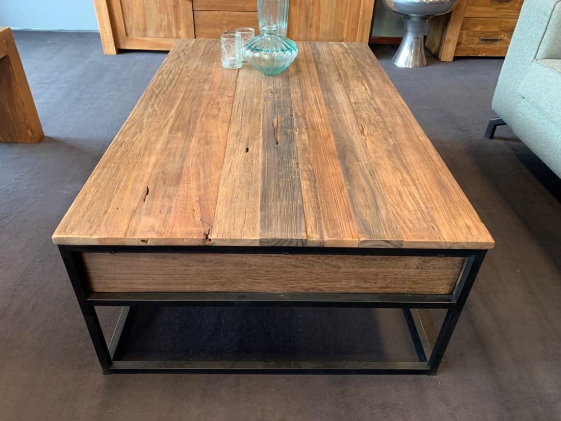 Salontafel Oud Hout Met Lade