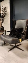 Industrieel Lederen Fauteuil Dakota Industrieel Lederen Fauteuil Dakota