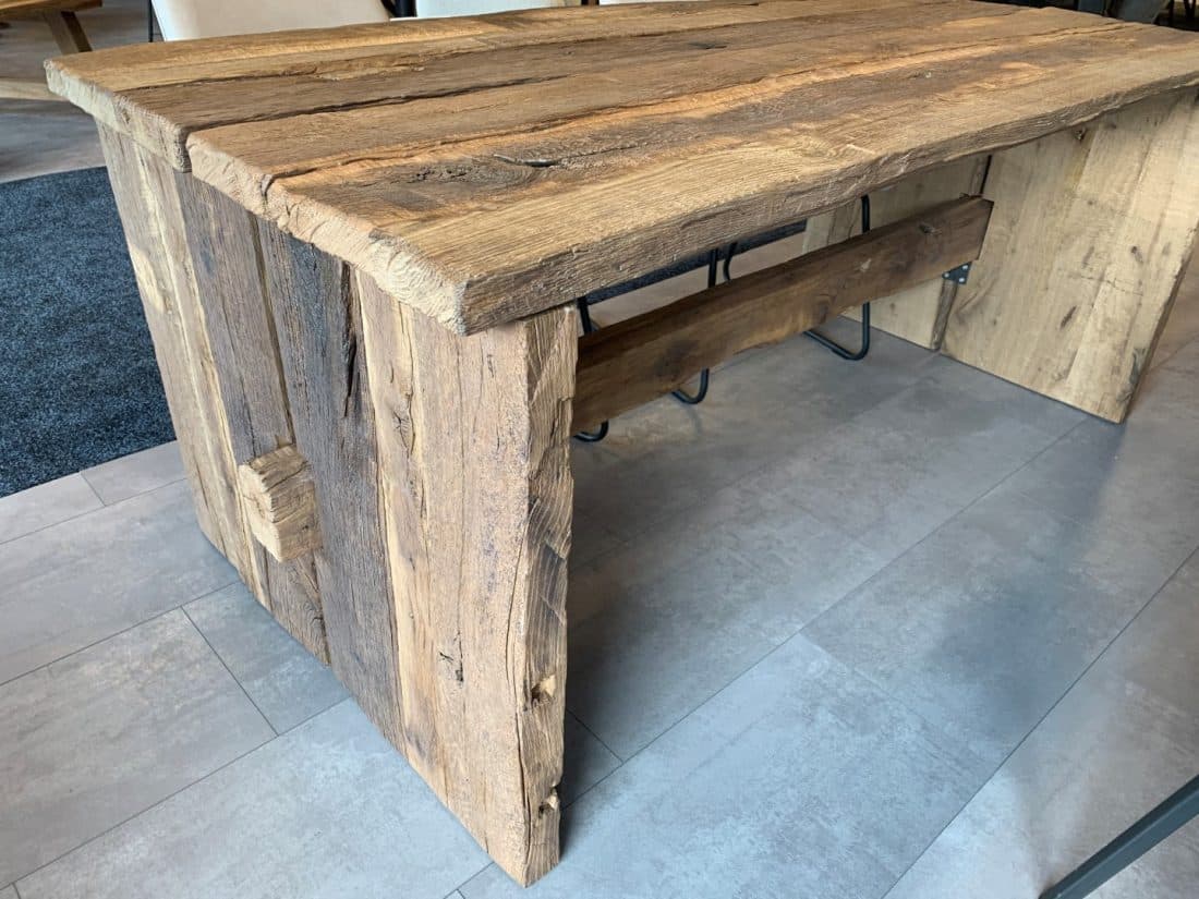 Robuuste Eettafel Oud Eiken