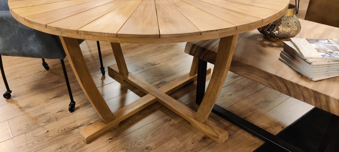 Ronde Teakhouten Tuintafel