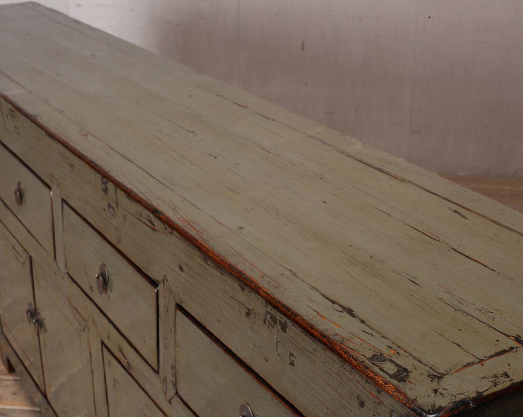 Groot dressoir hoogglans groen grijs
