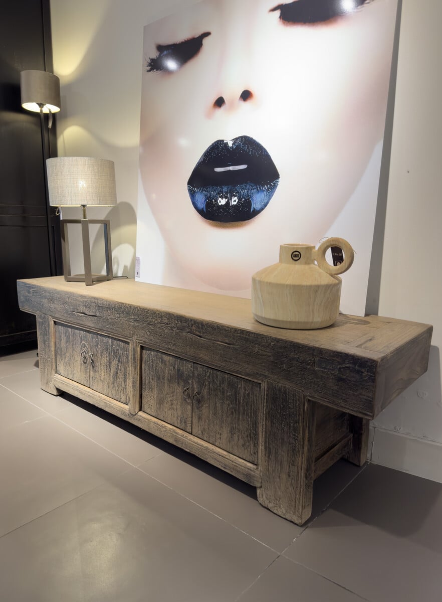Landelijk tv dressoir oud hout
