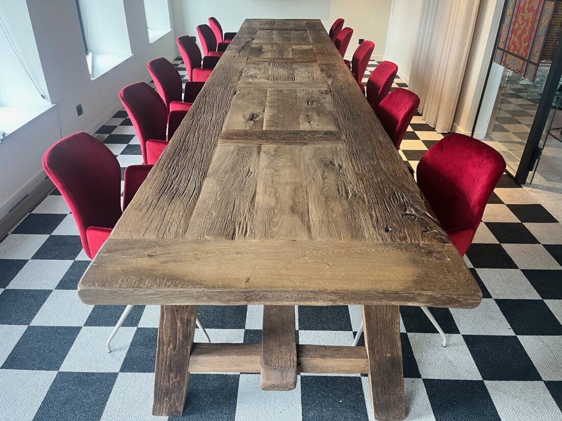 Exclusieve vergadertafel antiek Eikenhout